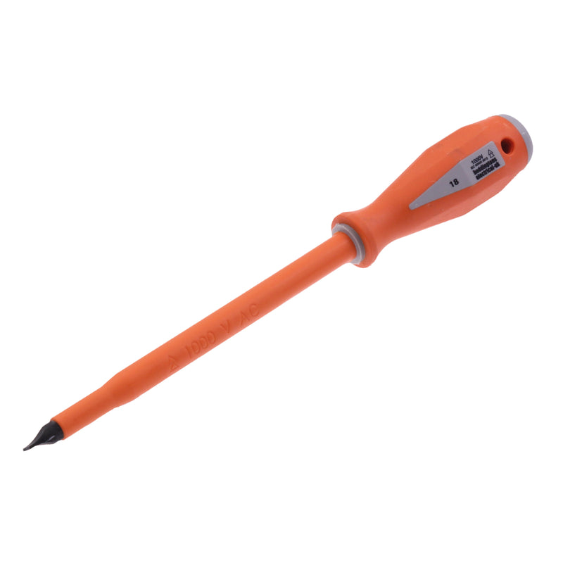 Insulated screwdriver - High torque soft grip 200 long shaft screwdriver