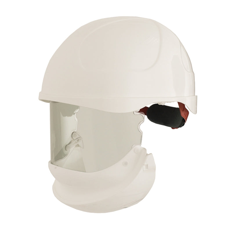 Helmet with integrated arc rated visor - 14cal/cm2