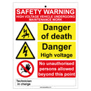 Car window warning safety sign with window sucker